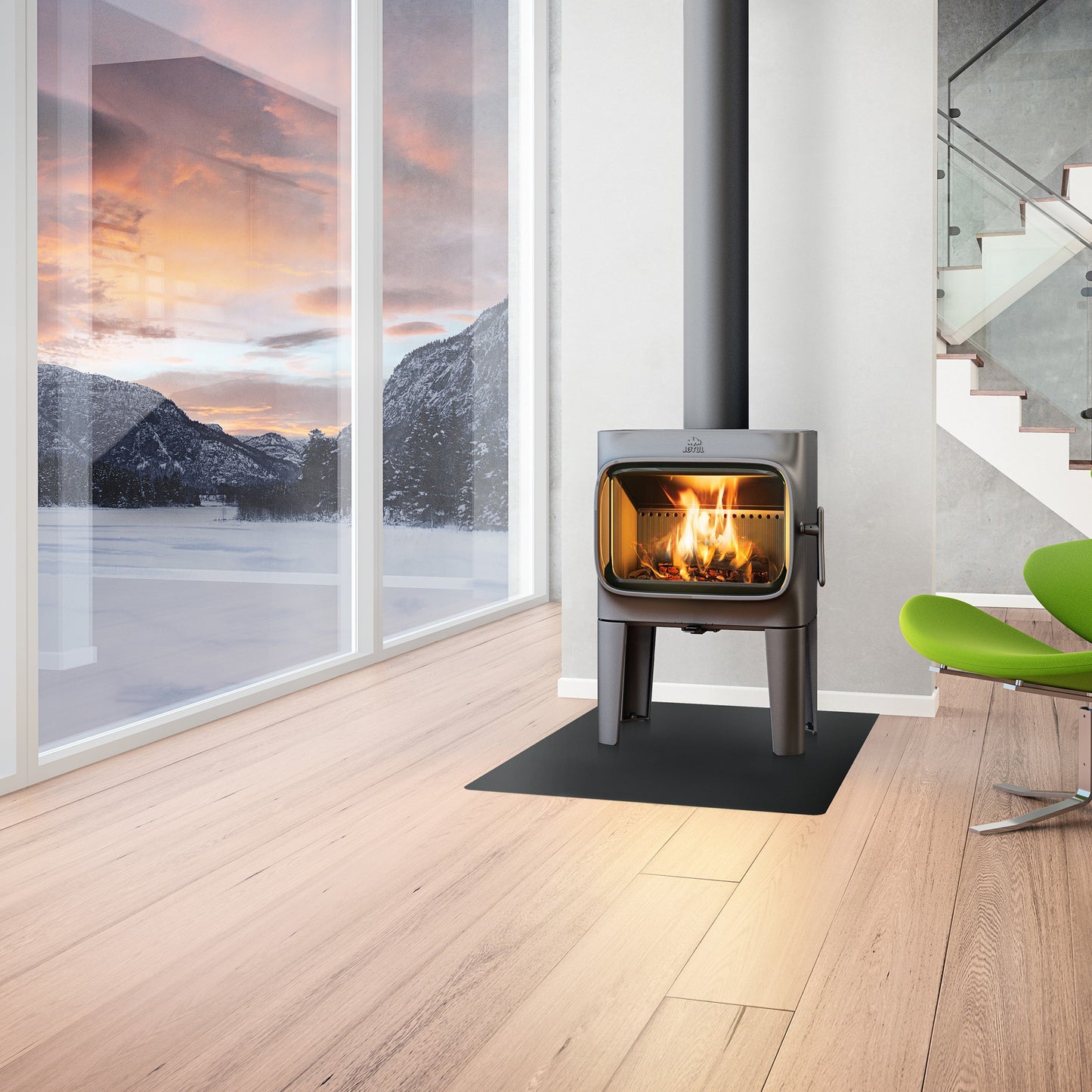 Jøtul F 305 R LL Wood Burning Stove Black