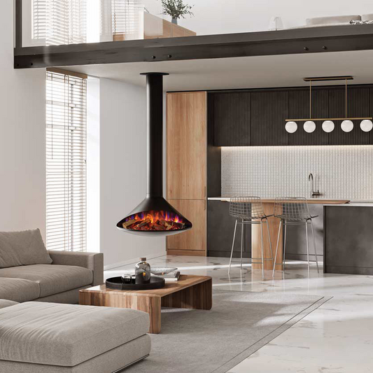 Onyx Orbit Hanging Electric Fire