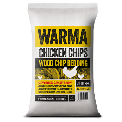 WARMA Premium Chicken Woodchips 70L