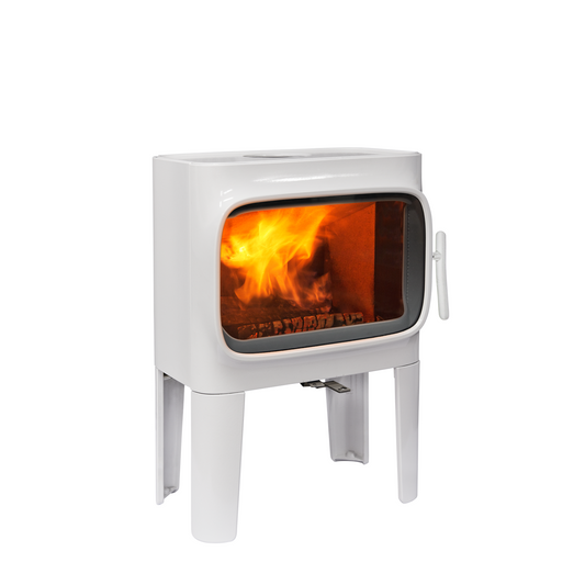 Jøtul F 305 R LL Wood Burning Stove White Enamel