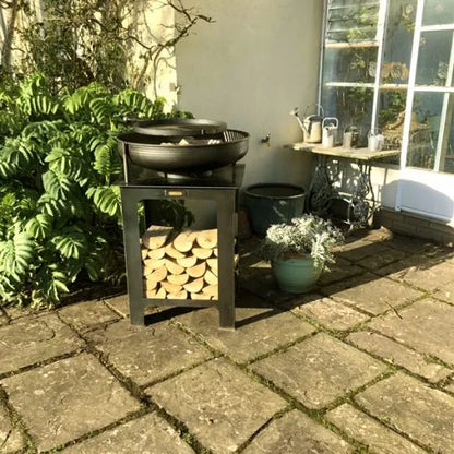 Firepits UK Modular Kitchen Fire Bowl with Log Store