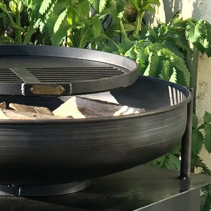 Firepits UK Modular Kitchen Fire Bowl with Log Store