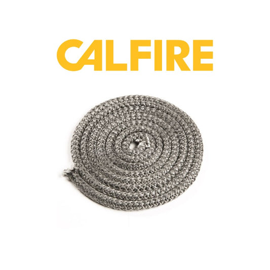 Calfire Soft 12mm Black Stove Rope - 1m